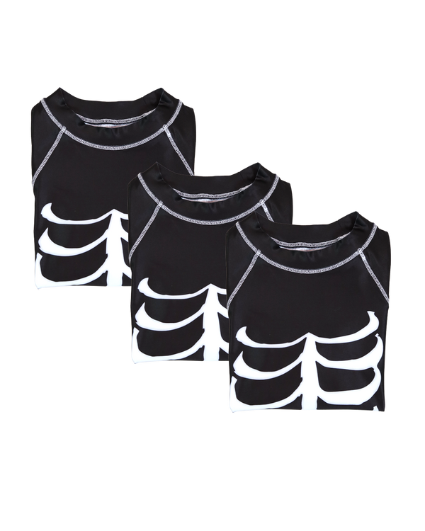 Value 3-Pack Bones Long Sleeve Rash Guard - Juniors