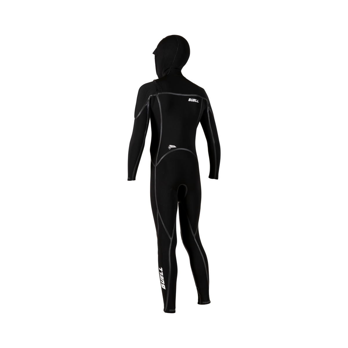 RB2 4/3 Hooded Fullsuit Juniors'- Black