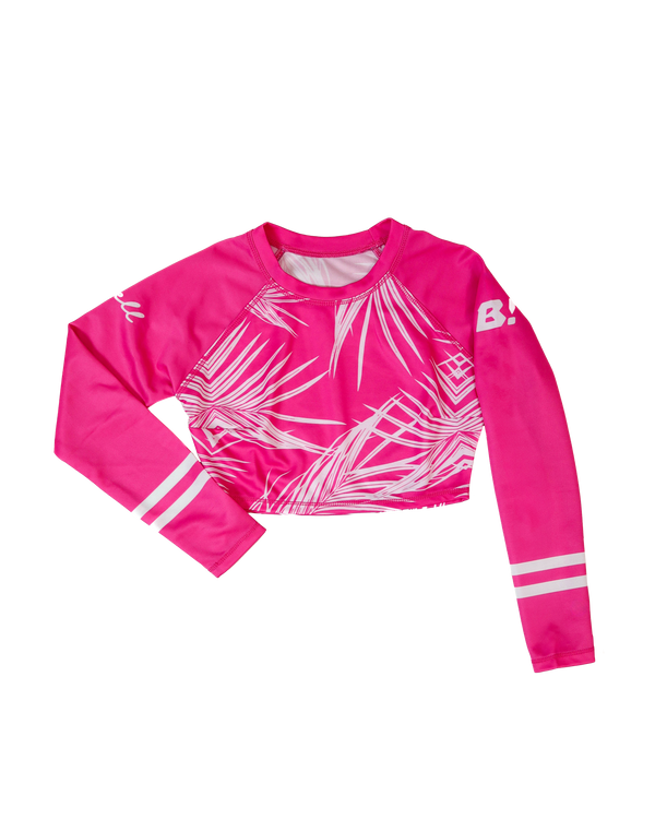 Value 3-Pack Palm Pixie Crop Rash Guard / Sun Shirt - Women's