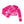 Palm Pixie Crop Rash Guard Women's - Pink/White