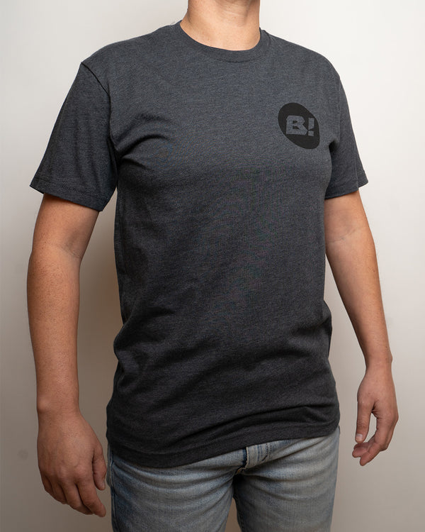 Buell Circle Icon Tee- Charcoal